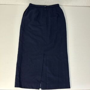 PENDLETON Lined Wool Navy Pencil Skirt Sz: 8